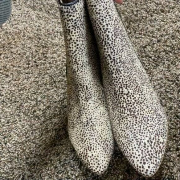 Matisse Cow Hair Womens Animal Leopard Print Moon Walkin Heeled Boot Sz 6 1/2 - Picture 8 of 9